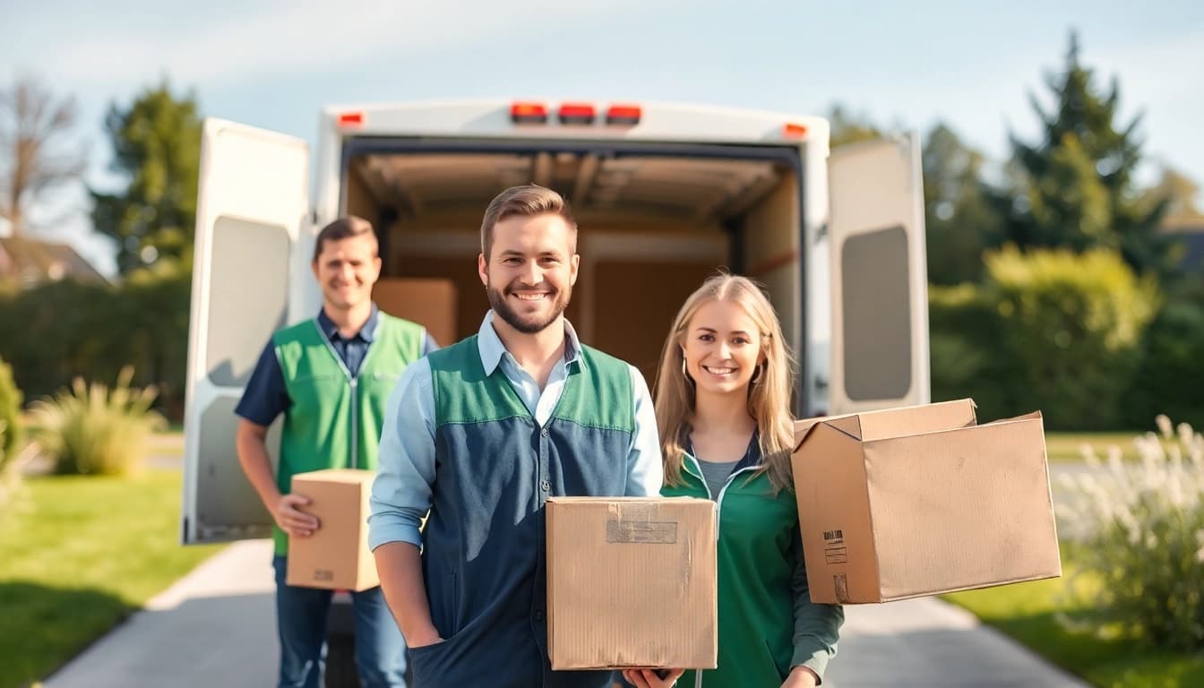 Umzugsunternehmen im Saarland: Professionelle Umzugshelfer bei der sorgfältigen Möbelverpackung.