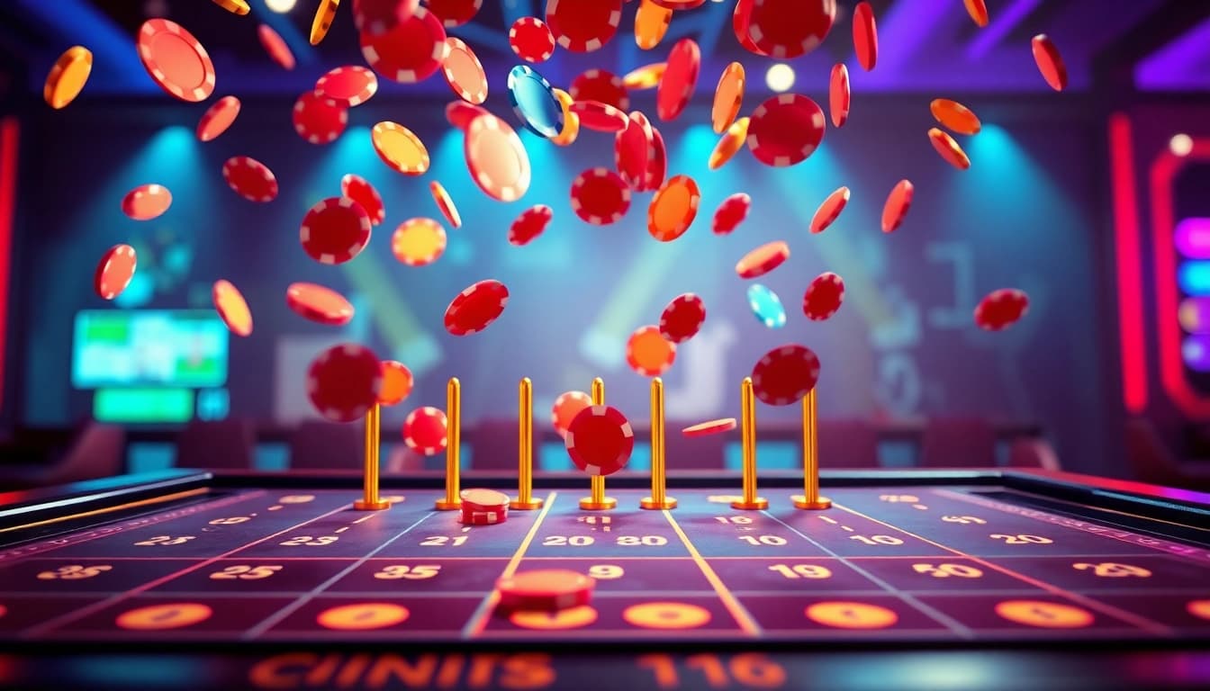 Erleben Sie das aufregende Plinko-Spiel, wo bunte Chips über eine aufregende Tafel fallen und spannende Gewinnmöglichkeiten bieten.