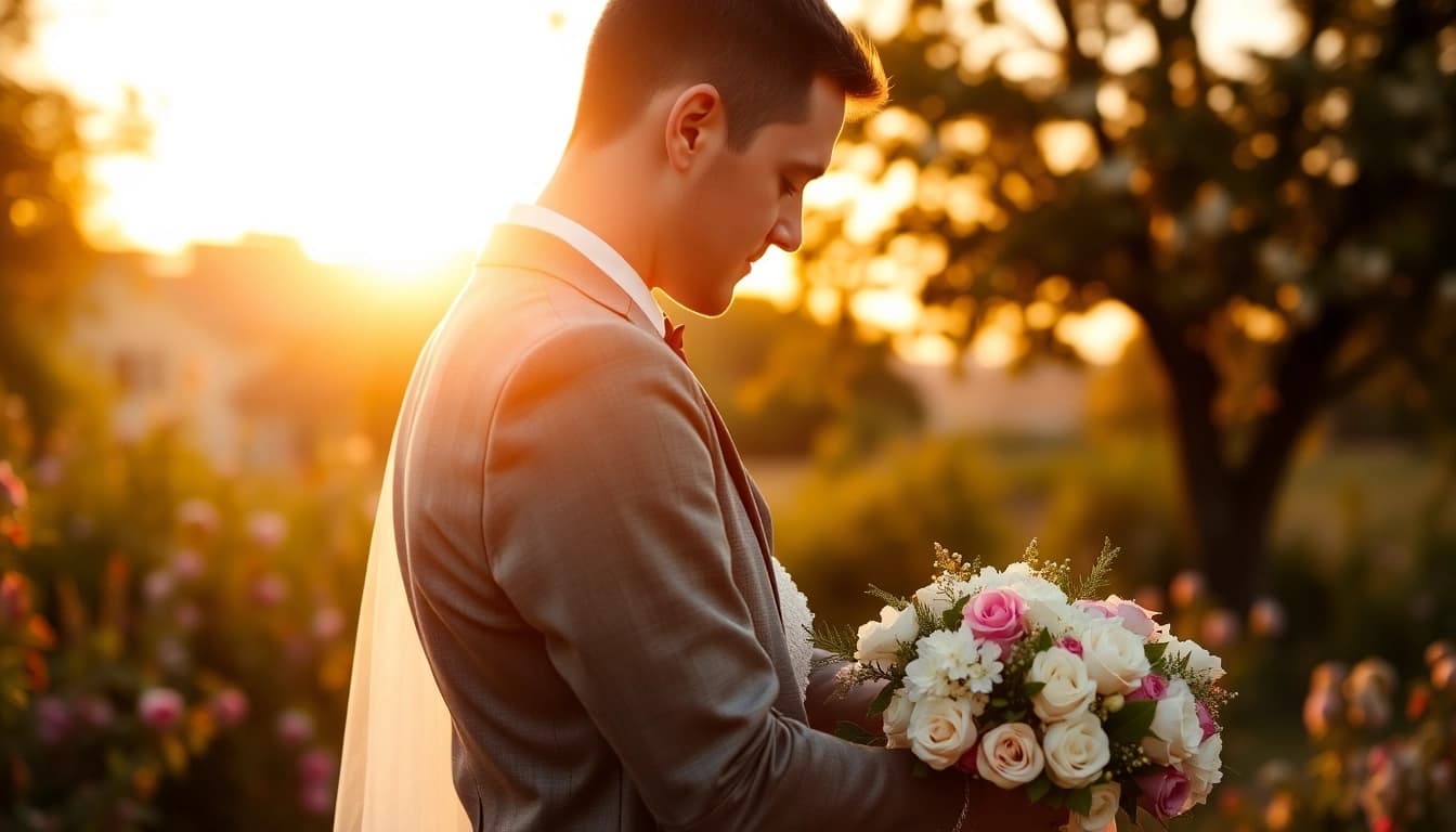 Emotionale Hochzeitsfotografie aus Berlin zeigt ein glückliches Brautpaar in einem romantischen Moment.