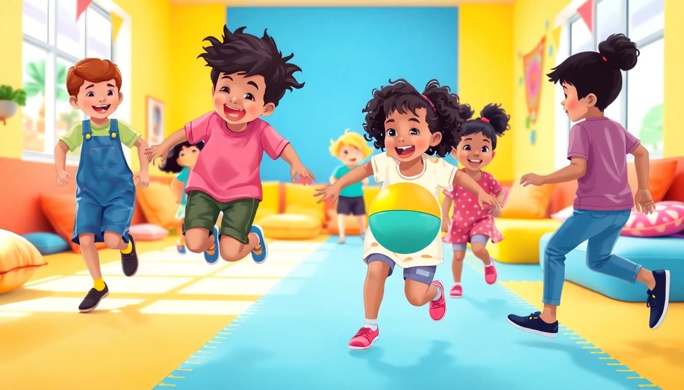 Bewegungsspiele fuer Kinder, die hier klicken und informieren, gemeinsam erleben und Freude haben.