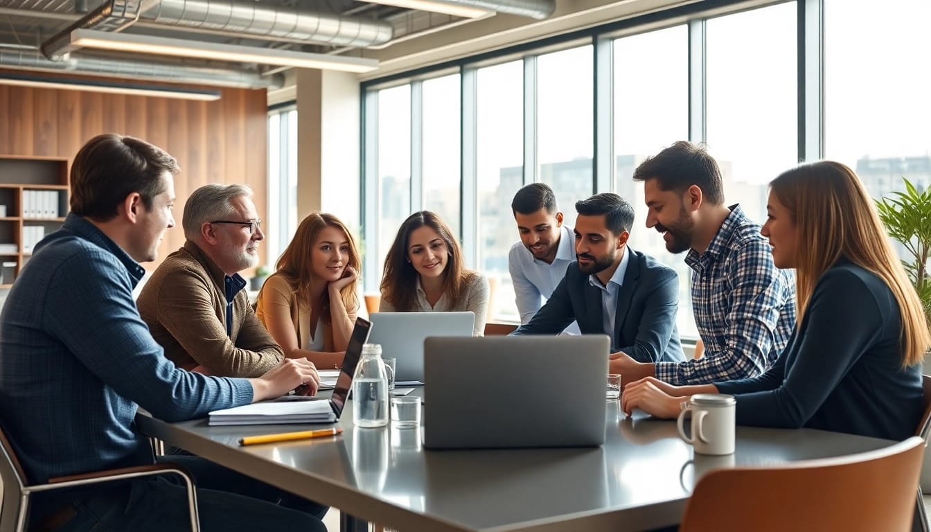 Die Personalbesetzung erfordert effektive Teamzusammenarbeit in einer modernen Büroumgebung.