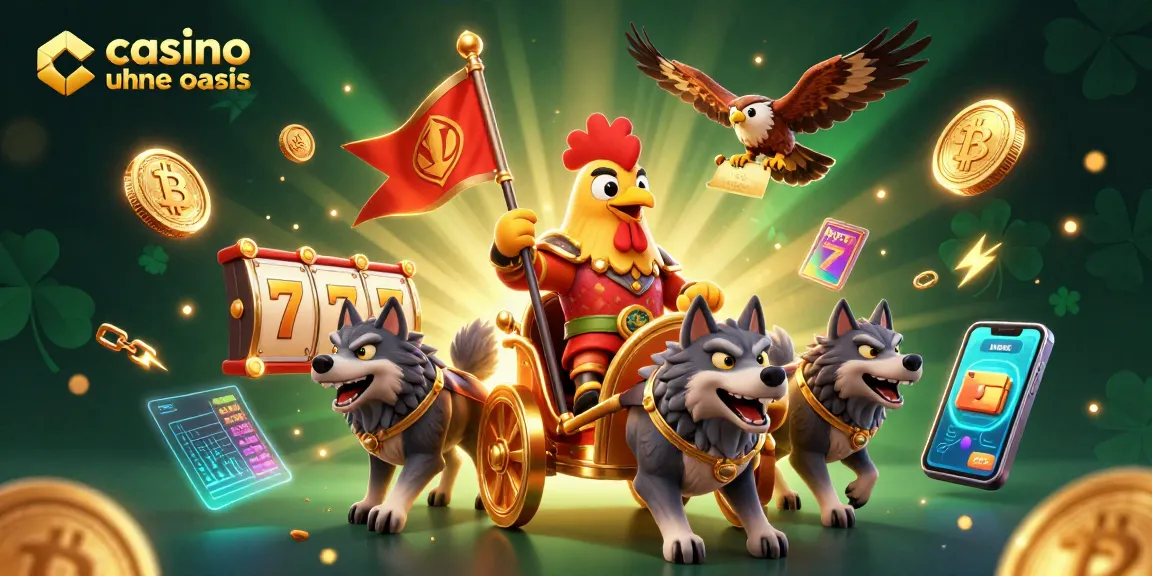 Play dynamic games at casino ohne oasis with vibrant 3D characters and crypto elements creating excitement.