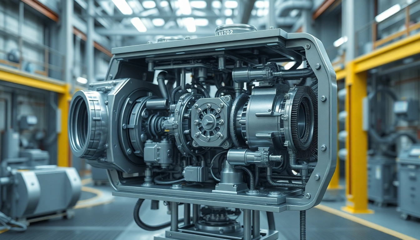 Visualize a complex Technische Animation of a mechanical component in a high-tech setting, demonstrating detailed features and functionality.