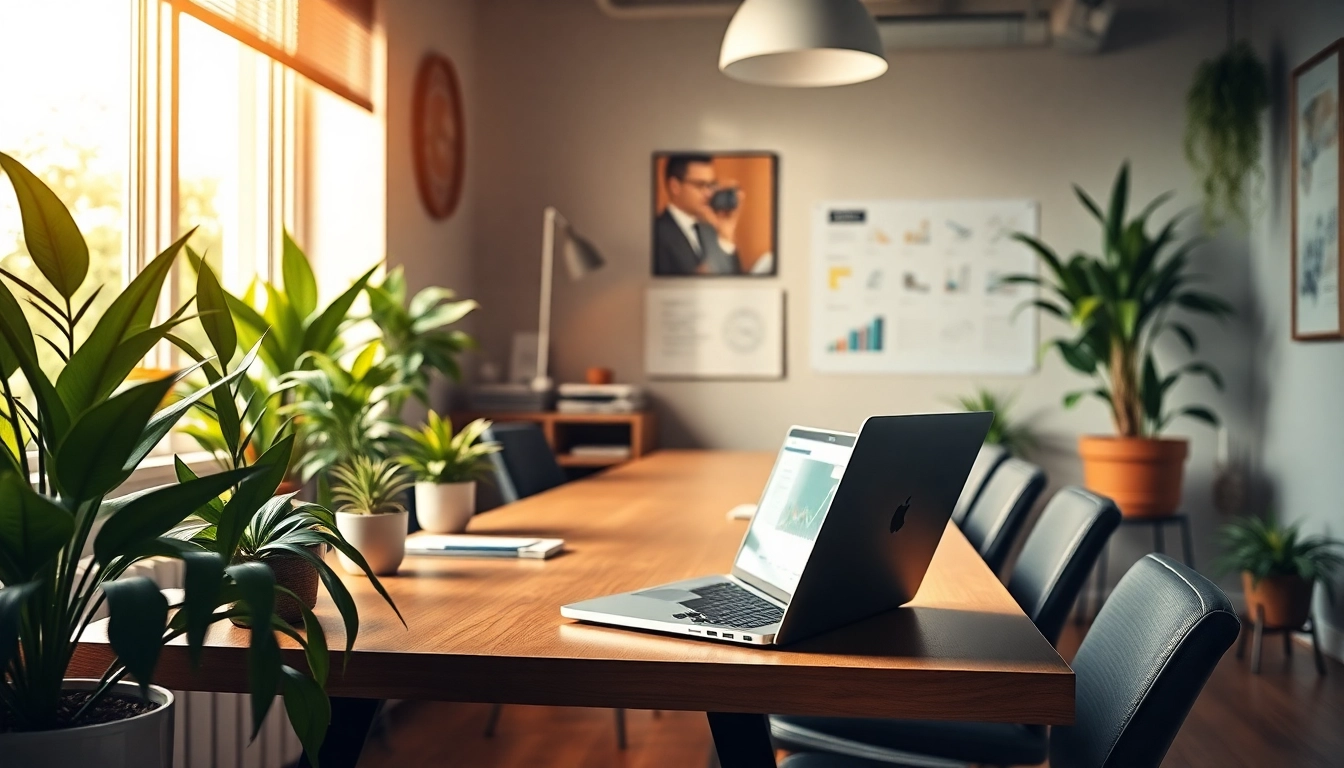 Steigerung der SEO.my Ranglisten durch modernes Büro mit SEO-Tools auf Laptop