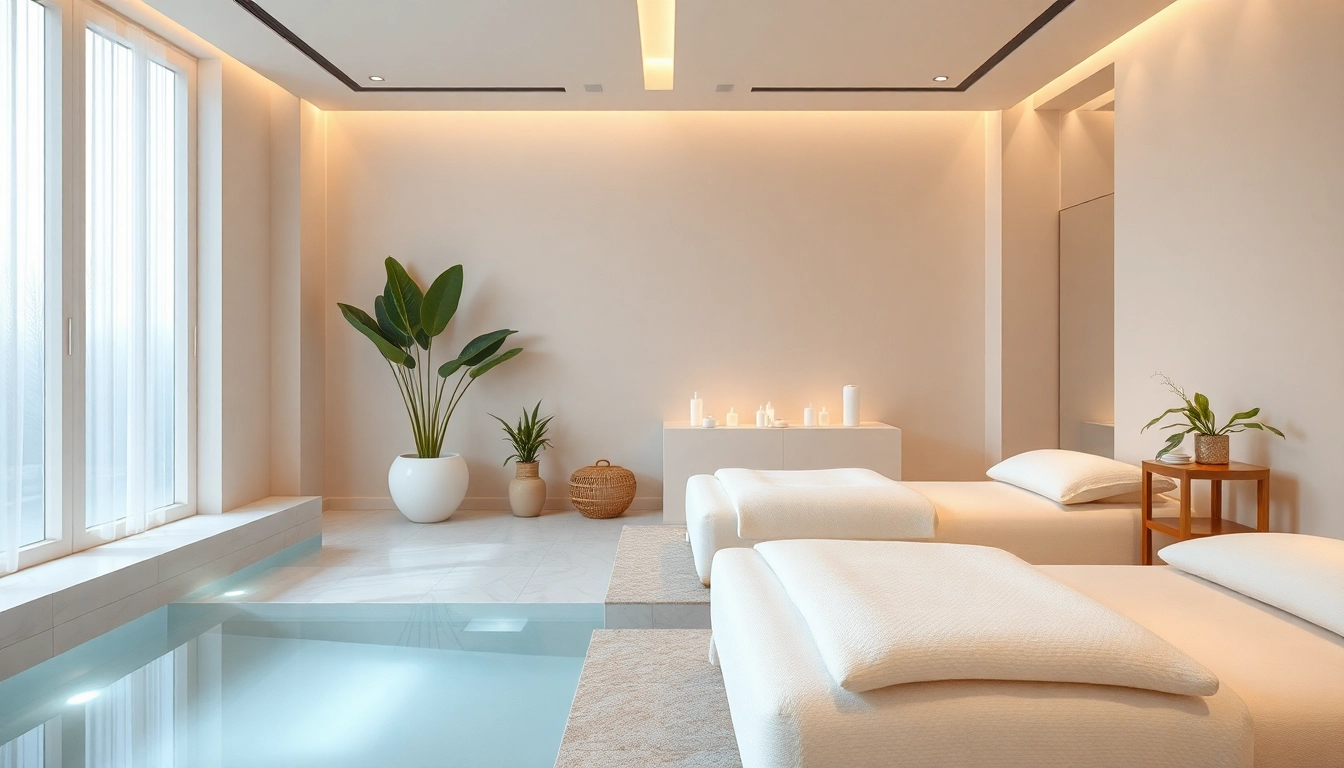 Wellnessliege Kosmetik in einem modernen Spa, designed für Entspannung und Komfort.