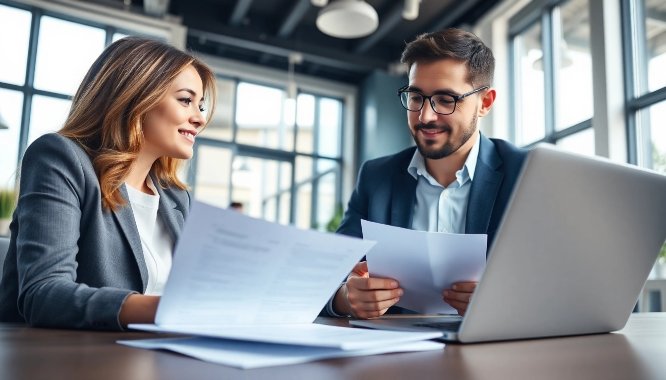 Headhunter Ingenieure conducting an interview in a professional office setting