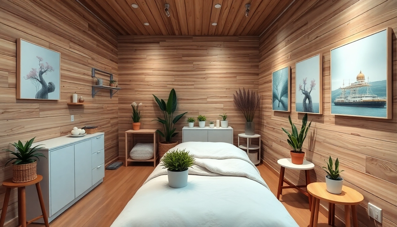 Experience healing with Osteopathie Berlin in a calming treatment space designed for relaxation.