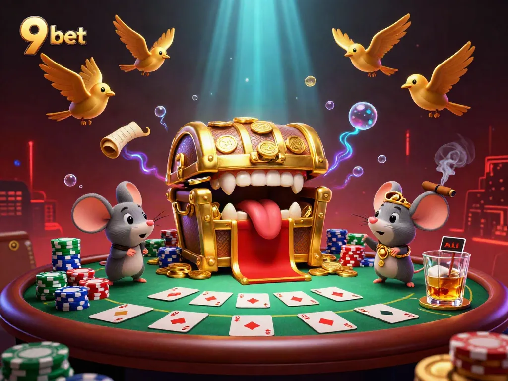 Engage with 9 bet's thrilling adventures, lured by golden treasures and poker excitement!