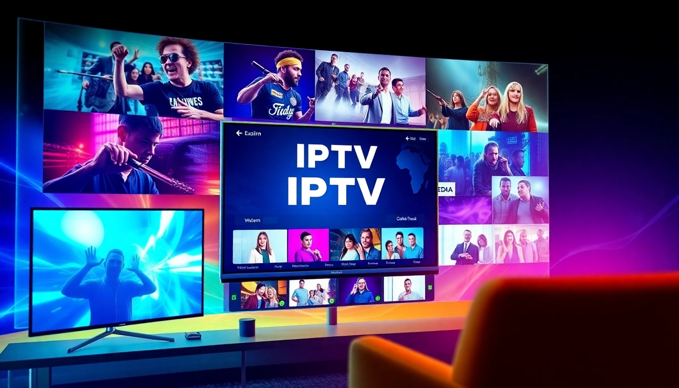 View of dynamic IPTV kaufen services highlighting diverse streaming options and user interface.