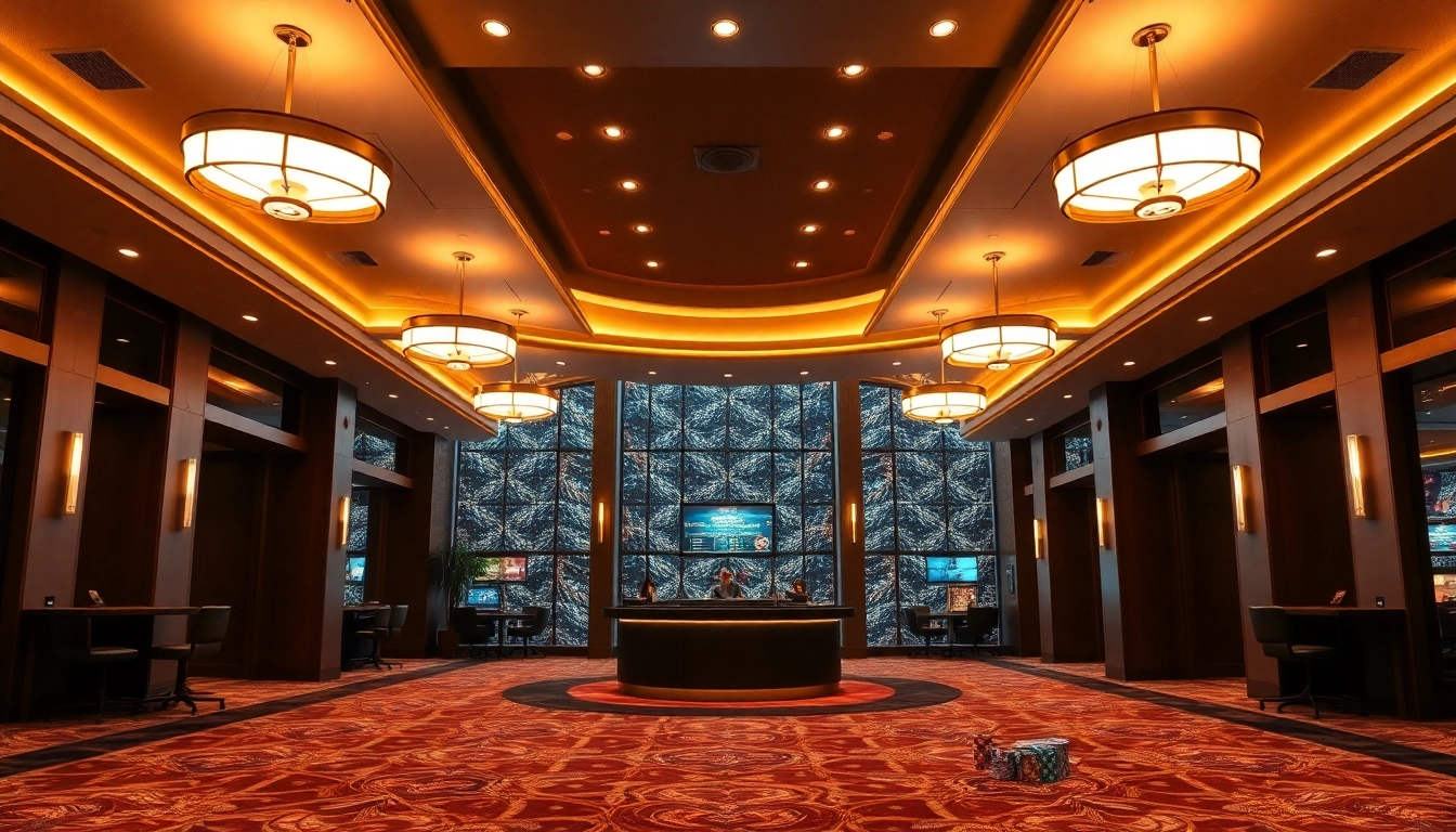 Besuchen Sie ein aufregendes Online Casino ohne Anmeldung mit funkelnden Lichtern und Spieloptionen.