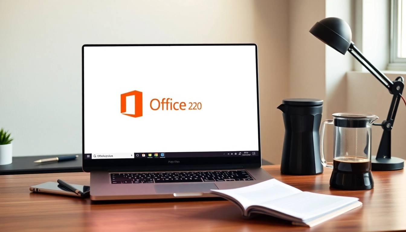 Erlebe die Vorteile der Office 2024 Pro Plus deutsch Version mit einem modernen, professionellen Desktop-Setup.