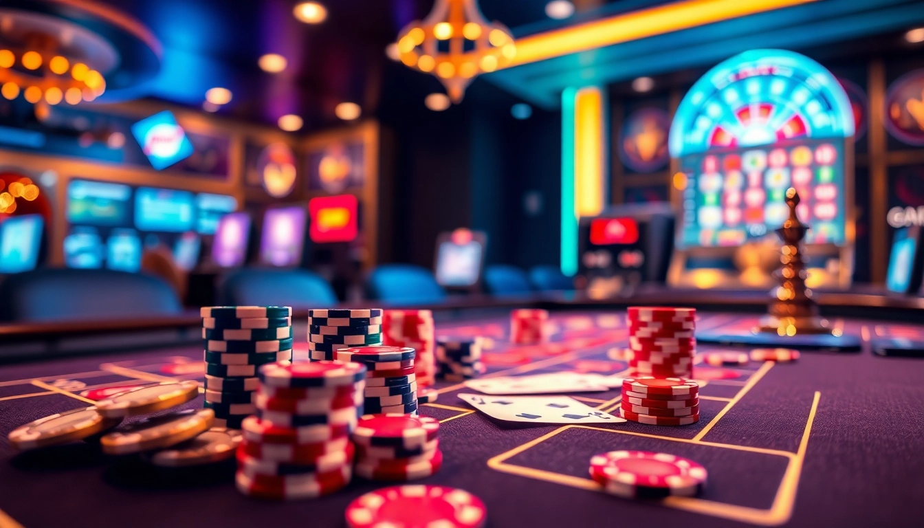 Engage in thrilling online gambling with 88i đăng nhập, showcasing vibrant casino games and elegant casino elements.