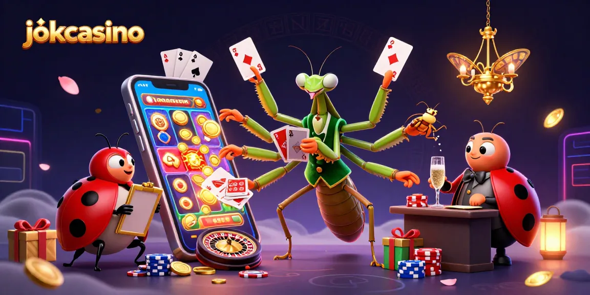 Engage with jocacasino's exciting atmosphere, featuring vibrant characters and dynamic gaming elements.